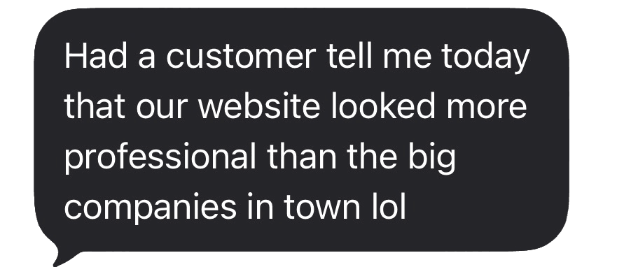 Three different customers this week said they found us on google